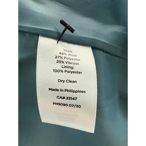 Talbot's Wool Blend Blue Plaid Classic Shetland Blazer 10P Classic - Picture 4 of 10